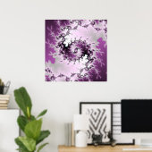 紫の渦巻き ポスター (ホームオフィス)