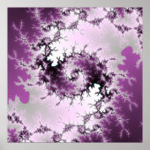 紫の渦巻き ポスター (正面)