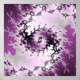 紫の渦巻き ポスター