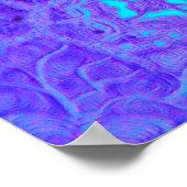 紫の渦迷路 ポスター (角)