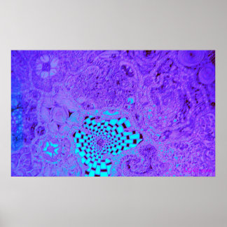 紫の渦迷路 ポスター