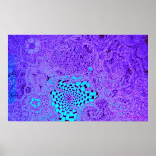 紫の渦迷路 ポスター (正面)