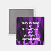 紫の炎を呼び起こす マグネット (正面/裏面)