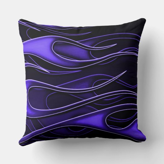 紫の炎 クッション (裏面)