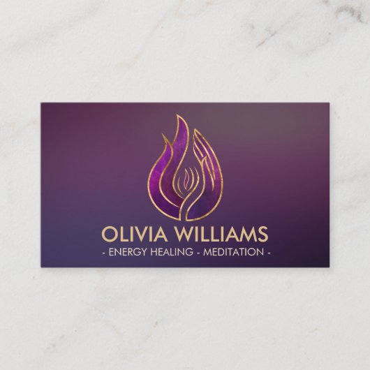 紫の炎 – 紫の炎の名刺 名刺 (正面)