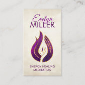 紫の炎 – 紫の炎の名刺 名刺 (正面)