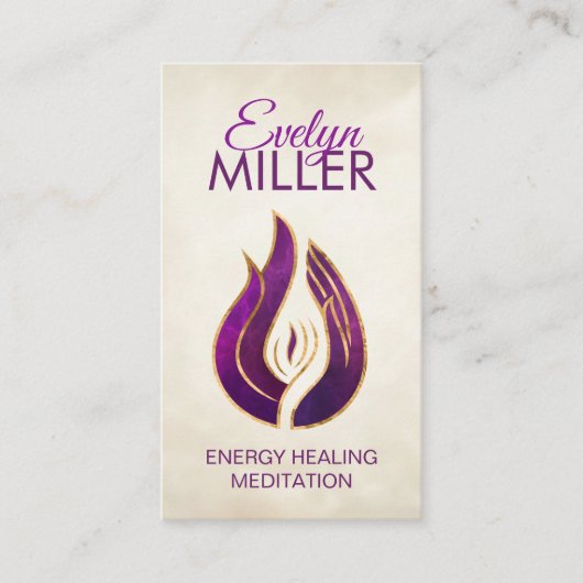 紫の炎 – 紫の炎の名刺 名刺 (正面)