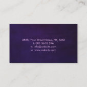 紫の炎 – 紫の炎の名刺 名刺 (裏面)