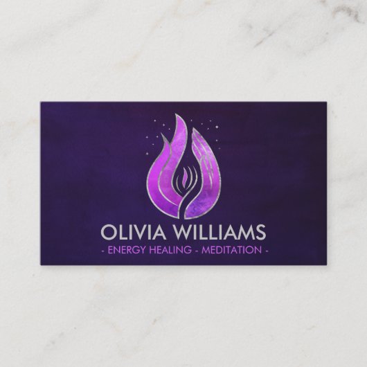 紫の炎 – 紫の炎の名刺 名刺 (正面)