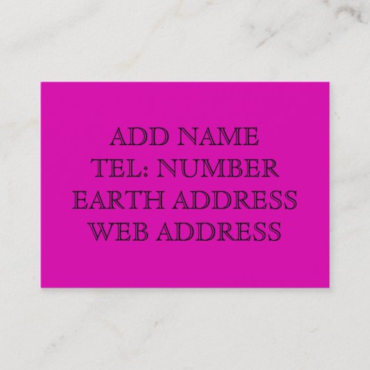 紫の無地の名刺 名刺 (正面)