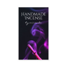 紫の煙を手作り職人による線香工芸