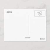 紫の熱帯水ゆりのポストカード ポストカード (裏面)