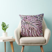 紫の熱帯葉のモンステラ クッション (椅子)