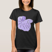 紫の熱帯魚 Tシャツ (正面)