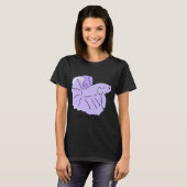 紫の熱帯魚 Tシャツ (正面フル)