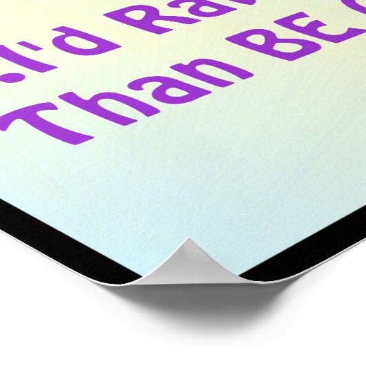 紫の牛を見たことがない ポスター (角)