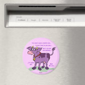 紫の牛を見たことがない マグネット (インサイチュ (食洗機))