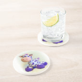 紫の牛 コースター (側面)