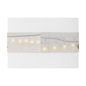 紫の牡丹の木の光の結婚列カスタム列 招待状ベリーバンド (裏面例)