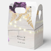 紫の牡丹の木の光の結婚列 フェイバーボックス (オープン)