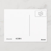 紫の牡丹 ポストカード (裏面)