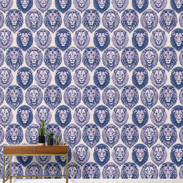 紫の獅子の頭 壁紙