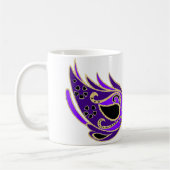 紫の王室の仮装マスク コーヒーマグカップ (左)