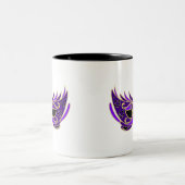 紫の王室の仮装マスク ツートーンマグカップ (中央)