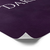 紫の王室の（紋章の）フラ・ダ・リライト |結婚へようこそ ポスター (角)