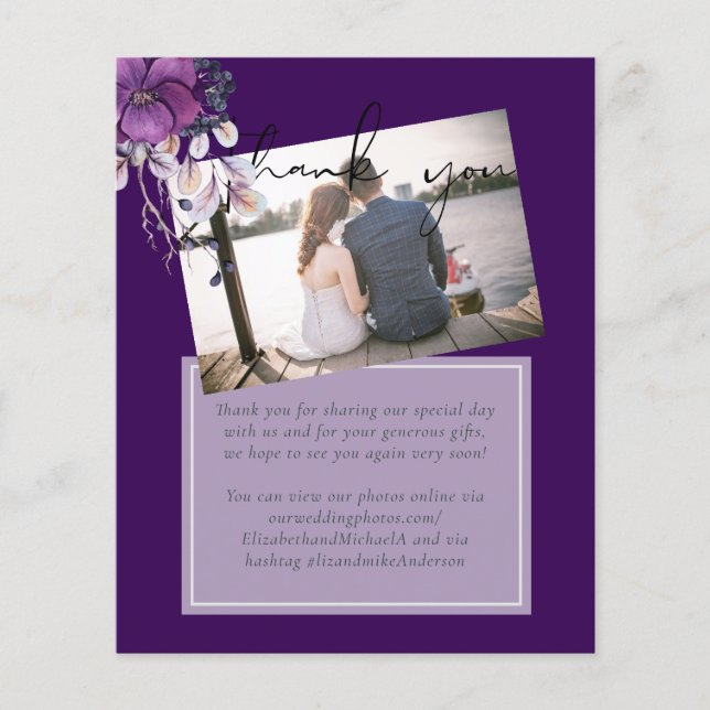 紫の王朝の暗いフローラ結婚予算の項目 (正面)