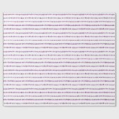 紫の白いアステカ矢印パターン ラッピングペーパー (フラット)