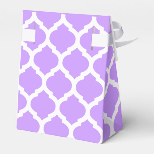 紫の白いトレリスのパタ感謝していンはギフトボックス フェイバーボックス (裏面サイド)