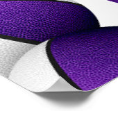 紫の白いバスケットの誕生日パーティーへようこそ ポスター (角)