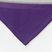 紫の白いバレーボールの女の子や男のパーソナライズされた子 フリースブランケット (角)