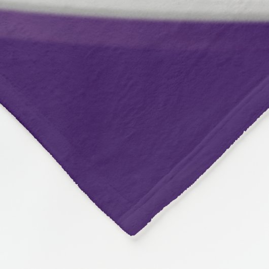 紫の白いバレーボールの女の子や男のパーソナライズされた子 フリースブランケット (角)