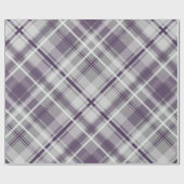 紫の白い灰色の格子状のパターン(の模様が)ある板 ラッピングペーパー (フラット)
