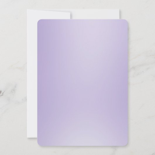 紫の白い花が日付を保存 セーブザデート (裏面)