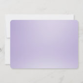 紫の白い花が日付を保存 セーブザデート (裏面)