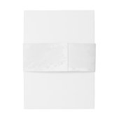 紫の白い花の銀色の植物結婚の 招待状ベリーバンド (裏面例)