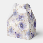 紫の白い金ゴールドの花 フェイバーボックス (裏面サイド)