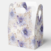 紫の白い金ゴールドの花 フェイバーボックス (オープン)