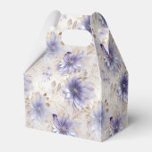 紫の白い金ゴールドの花 フェイバーボックス (正面サイド)