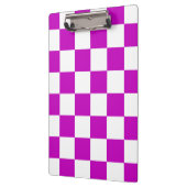 紫の白のチェッ市松模様にクパターン クリップボード (左)