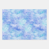 紫の白のユニコーン ラッピングペーパーシート (正面2)