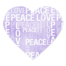 紫の白の平和の愛