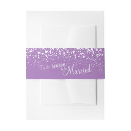 紫の白は今が旬結婚しただ 招待状ベリーバンド