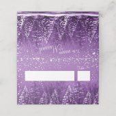 紫の白は護衛の季節結婚しただ プレイスカード (外部開封)