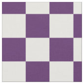 紫の白チェッ市松模様にカーボード正方形パターン ファブリック (クローズアップ)