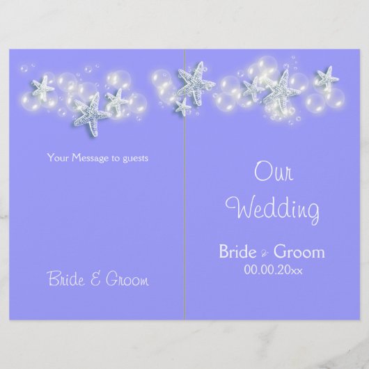 紫の白ビーチの結婚ヒトデ (裏面)