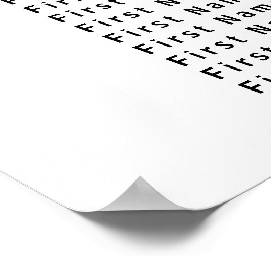 紫の白フローラ12台結婚の座席表 ポスター (角)